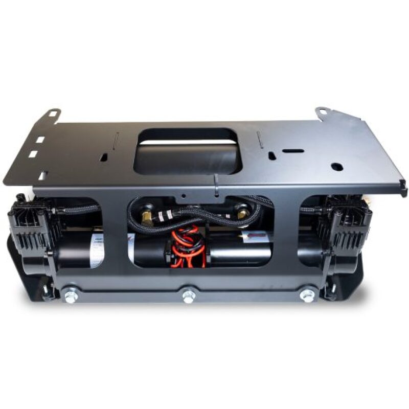 Jeep Wrangler JLU Onboard Air System - Kleinn Air Horns - Heavy Duty 150 PSI w/ Skid Plate, Tire Inflator & Gauge - `18-`22 Jeep Wrangler JLU Onboard Air System - Kleinn Air Horns - Heavy Duty 150 PSI w/ Skid Plate, Tire Inflator & Gauge - `18-`22